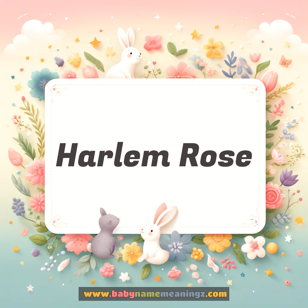 Harlem Rose Name Meaning  ( Girl) Complete Guide